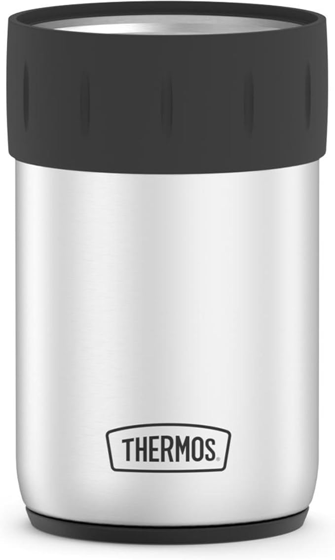 Thermos Stainless Steel Beverage Can Insulator for 12 Ounce Can, Stainless Steel | can-and-bottle-insulators