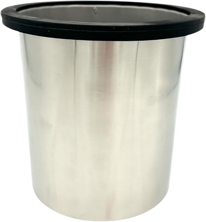 Rattleware Open Bottom Stainless Steel Knock Box Chute with Rubber Bar