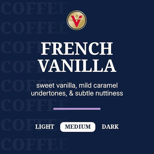 Victor Allen's Coffee French Vanilla Flavored Coffee, Medium Roast, 42 Count, Single Serve Coffee Pods for Keurig K-Cup Brewers