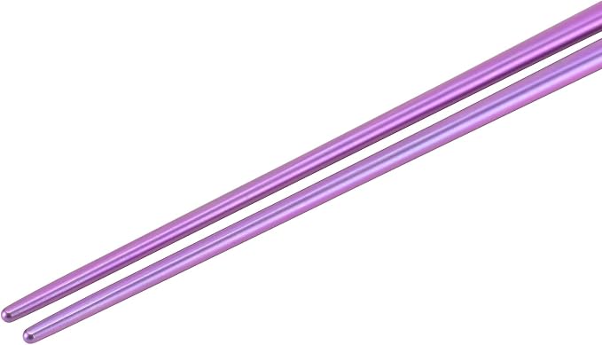 Snow Peak Titanium Chopsticks - Essential & Durable Camping Cutlery - Titanium Chopsticks with Carry Case for Convenient Storage & Packing - Utensils for Camping, HIking & Home - Purple