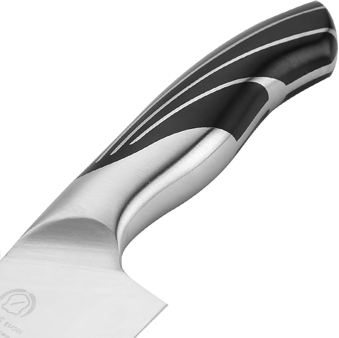 SHI BA ZI ZUO 6.5-inch Santoku knife Professional Chef's knife, kitchen knife stainless steel with cast steel handle