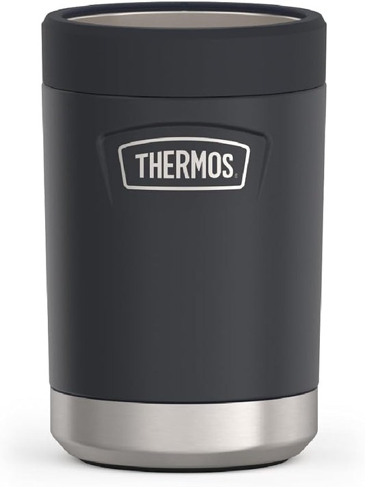 THERMOS ICON SERIES, Beverage Can Insulator - 12 Ounce, Granite - Vacuum Insulated Stainless Steel