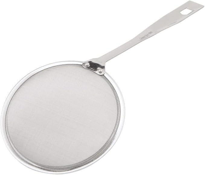 MyLifeUNIT Japanese Hot Pot Skimmer, Stainless Steel Mesh Food Strainer Foam and Grease Fishing Spoon 2.16 X 3.93 X 10.86 inches