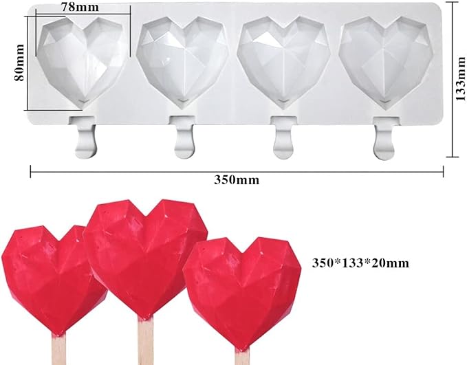 Silicone Popsicle Mold - Soft & Smooth Non-Stick Ice Cream Maker, Type 17