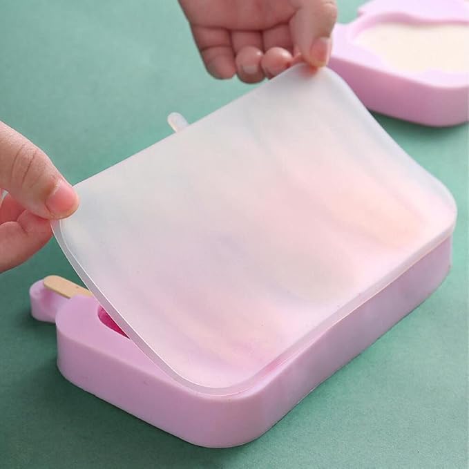 Cute Cat's Paw Popsicle Molds Silicone Paw Ice Pop Molds Homemade Popsicle Silicone Mold with 100pcs Popsicle Sticks Reusable Easy Release Cat Paw Ice Pop Maker (Cat's Paw)