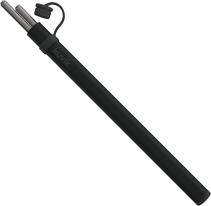 Kuvik Titanium Chopsticks with Carbon Black Carrying Case