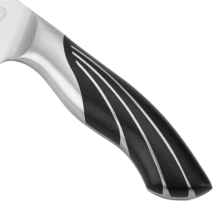 SHI BA ZI ZUO 6.5-inch Santoku knife Professional Chef's knife, kitchen knife stainless steel with cast steel handle