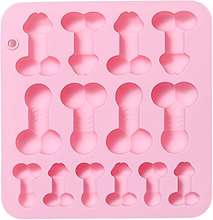 1 Pcs Funny Shape Silicone Mold for Birthday Single Party Baking Pan Handmade DIY Mousse Chocolate Fondant Soap Cake Ice Cube Mould Tool Novelty Cake Pans Set Kit H9-5