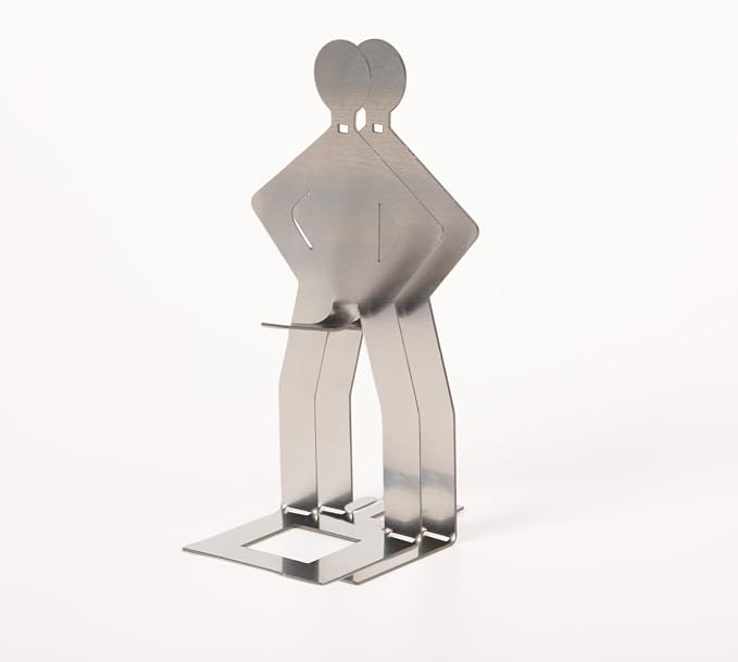 2 PCS Funny BBQ Stand Man Hot Dog Holder-Reusable Stainless Steel Hotdog and Sausage Stand-Portable Hot Dog Roaster-BBQ Grill Accessories-Ideal for Novelty Party and Camping Gifts