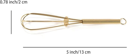 GEPOR Mini Whisks 5 inch 4Pcs Gold