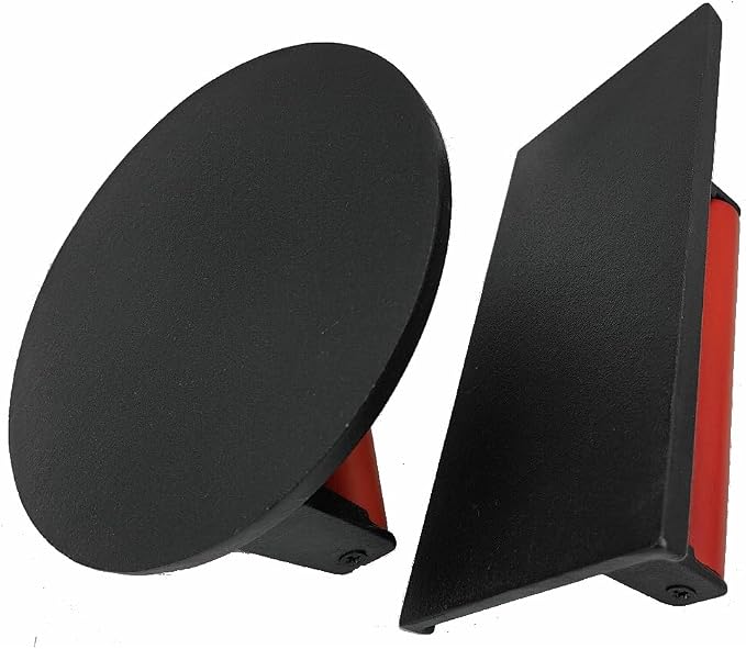 Burger Press 7.08" Round & 8.3”X4.3”Rectangle Heavy-Duty Cast Iron Smash Meat Steak with Wood Handle for Blackstone Camp Chef Pitboss Weber Treager Griddle (Round & Rectangle w Flat Bottom)