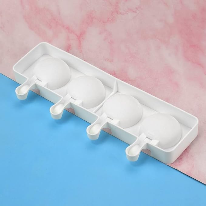 Surakey Ice Cream Popsicle Silicone Mold Silicone Mold Soft and Smooth Mould for DIY Homemade Ice-Lolly Ice Cream Ice Candy Cake Pop Maker Mold Non-Stick & Easy Release, Type 19
