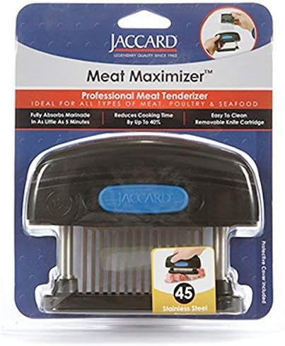 Jaccard 200345N 45-Blade Meat Tenderizer, Simply Better Meat Tenderizer, ABS Columns/ Removable Cartridge, NSF Approved, Black