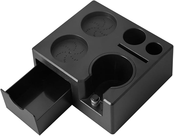 CAFEMASY Espresso Tamping Station Organizer - Espresso Machine Accessories Coffee Tamper Station Holder for 58mm Epsresso Portafilter Coffee Tools Organzier for Baristas