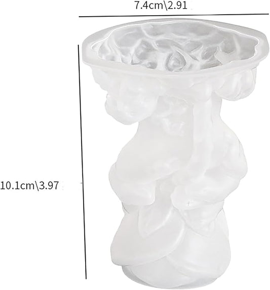 4 Inch Skull Rose Candle Resin Mold - Resin Casting Silicone Molds for Home Decor & Candle Making Wave Spiral Mold