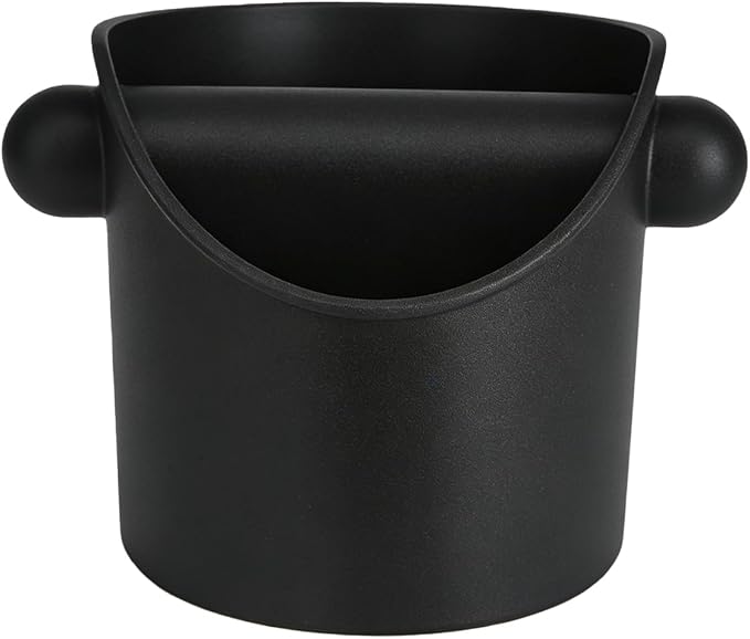 Coffee Grounds Knock Box, Espresso Puck Knock Box, 4 Inch Small Coffee Knock Box with Removable Knock Bar, Non-Slip Base, Compact Grounds Disposal Bin