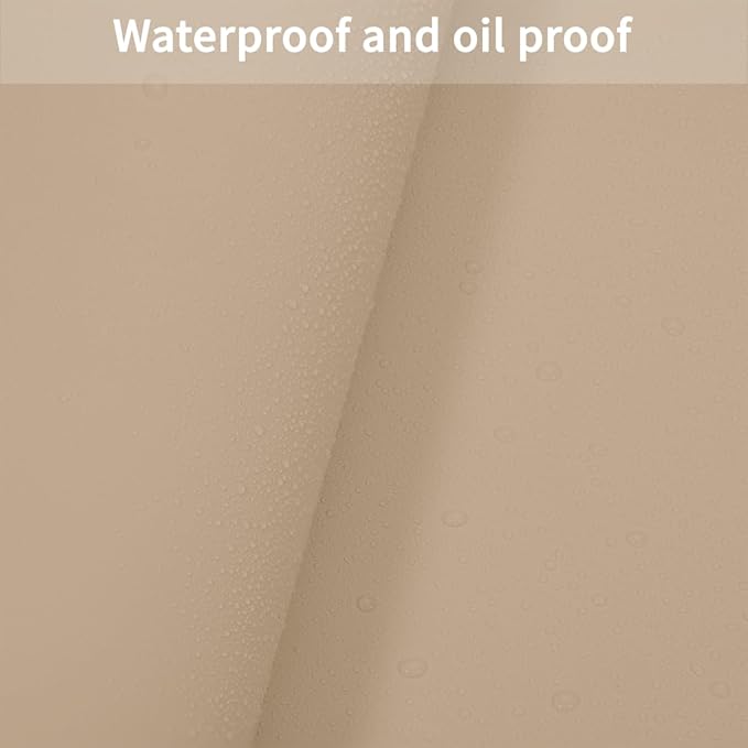 Leather Dresser Cover,1.8mm Thick,14x78 Inch,Dresser Protector Top,Dresser Top Protector,Dresser Cover Top,Dresser Top Cover,Dresser Cover Top for Bedroom.(Light Brown+Gray,14x78)