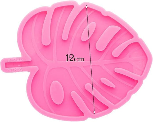 Leaf Coaster Resin Molds Silicone Epoxy Casting Mold for Cup Mat Geode Coaster Agate Resin Mold DIY Unique Coaster Home Decoration(4.72x4.72inch)