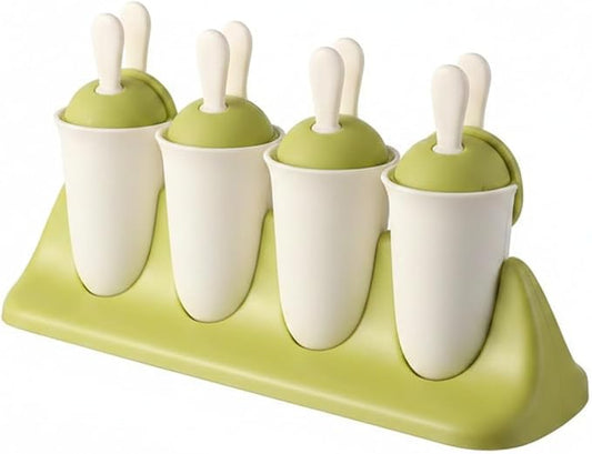 Easy-Use Vertical Popsicle Mold, 8-Cavity Ice Pop Maker for Compact Freezers, Durable PP Plastic Tray