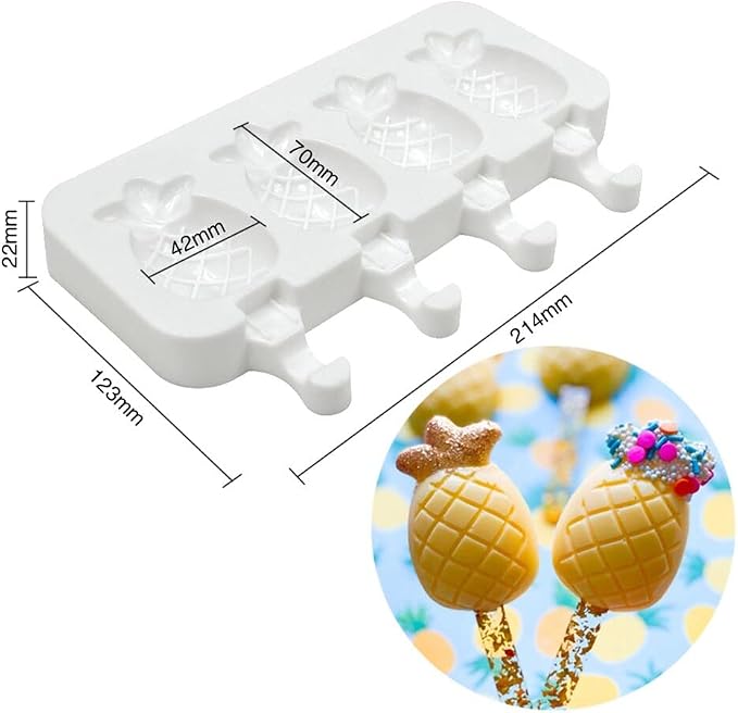 Silicone Popsicle Mould - Non-Stick, Easy Release, Soft & Smooth & Homemade Ice Cream, Cake Pop Maker, 25 Type