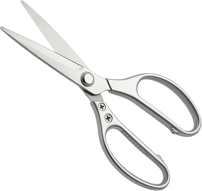 Kitchen Shears Heavy Duty 8.5", Multipurpose Food Scissors for Meat Chicken | Detachable Design for Easy Cleaning, Dishwasher Safe, Non-Slip Comfort Grip, for Meat Chicken Vegetables Seafood & Herbs