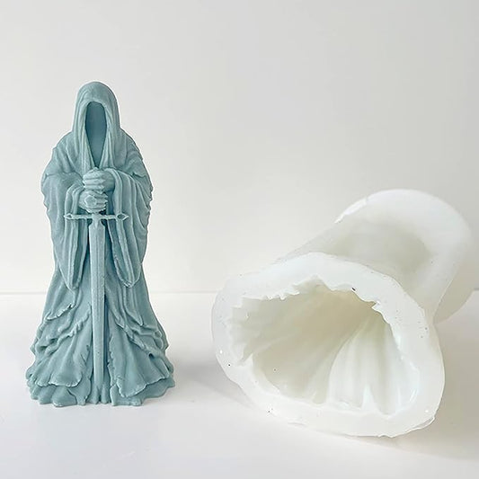 3D Sword Man Candle Animal Molds Body 3D Silicone Mold for Resin Cake Mold Clay Candle Making Molds Craft Supplies Jewelry Resin Casting Mold