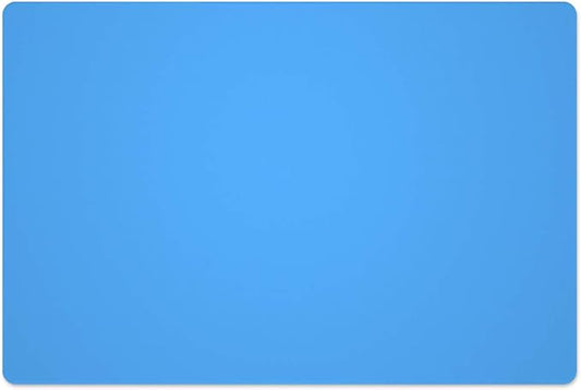 Silicone Placemats, Food-Grade Non-Slip Waterproof, Dining, Stain Resistant, Countertop Protector, Kitchen Counter Mat, Heat Resistant, Baking mat Dishwasher Safe (23.6"×15.7"-1pack, Blue)