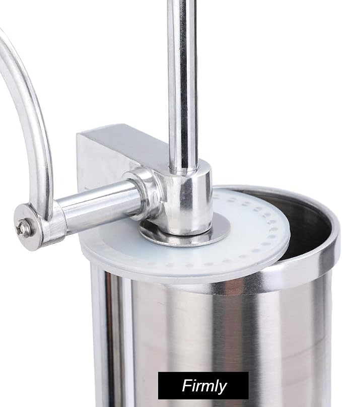 Sausage Stuffer, Stainless Steel Homemade Sausage Maker Vertical Meat Filling Kitchen Machine, Packed 8 Stuffing Tubes (2.5LBS VERTICAL)