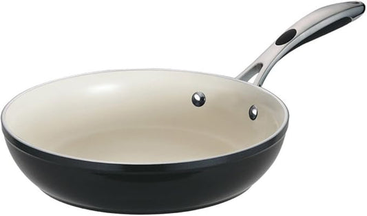 Tramontina Ceramica Deluxe 10-Inch Frying Pan, Ceramic Non Stick Skillet, Oven-Safe, Metallic Black