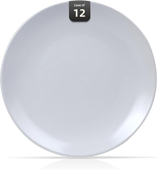 Stoneware Coupe Commercial Grade Dinnerware, Matte White, Plate 12.25", Case of 12