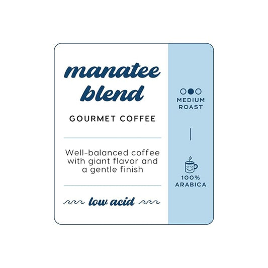 Manatee Gourmet Coffee, Manatee Blend, 2 lb. Whole Bean