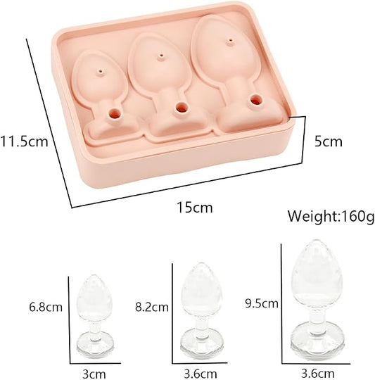 1 Pcs Prank Funny Shape Silicone Mold for Birthday Single Bachelorette Party Baking Pan Handmade DIY Mousse Chocolate Fondant Soap Cake Ice Cube Mould Tool Novelty Cake Pans Whiskey Set Kit H9-6