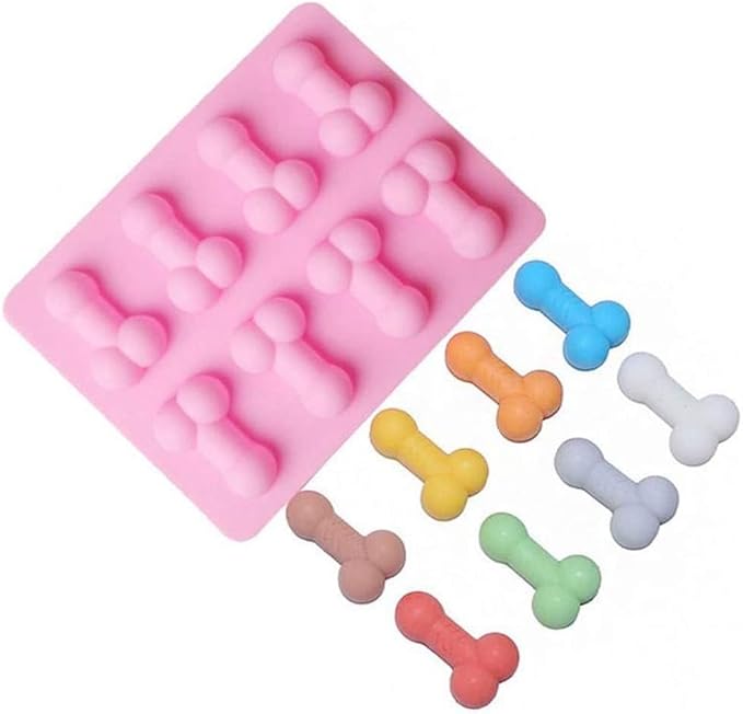 1 Pcs Funny Shape Silicone Mold for Birthday Single Party Baking Pan Handmade DIY Mousse Chocolate Fondant Soap Cake Ice Cube Mould Tool Novelty Cake Pans Set Kit H9-1