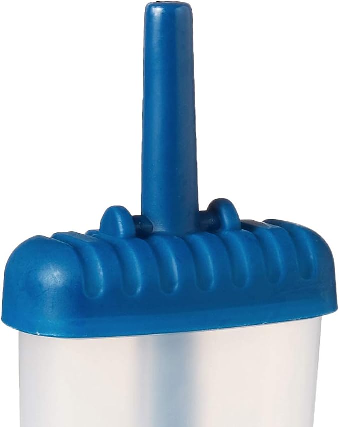 Tovolo Groovy Popsicles Molds Set of 6 for Homemade Frozen Treats, Reusable Popsicle Molds with Sticks and Drip Guard, Dishwasher Safe BPA Free Ice Pop Molds for Kids and Toddlers, Blueberry