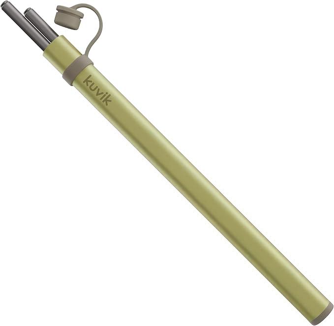 Kuvik Titanium Chopsticks with Lemon Yellow Carrying Case