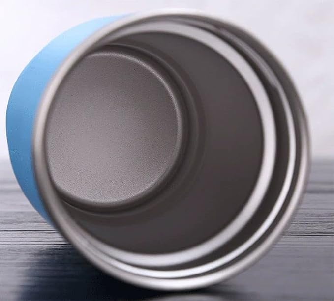 14oz 4 in 1 Stainless Steel Can Cooler Beer Bottle Insulator With 2 Lids for 12oz can&bottle, Double walled insulated Thermocooler &Travel Mug Holder Keeping Your Bevearge Cold (Sky-blue)