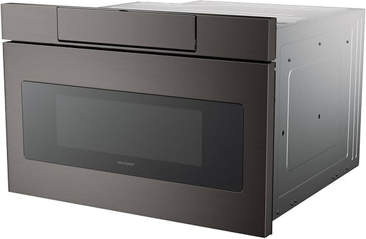 Sharp SMD2470AH 24" Microwave Drawer with 1.2 cu. ft. Capacity in Black Stainless Steel