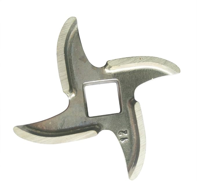 2 Pcs #12 Meat Grinder Blade Stainless Steel Knife Cutter Replacement for Grinders, Please check the size and shape