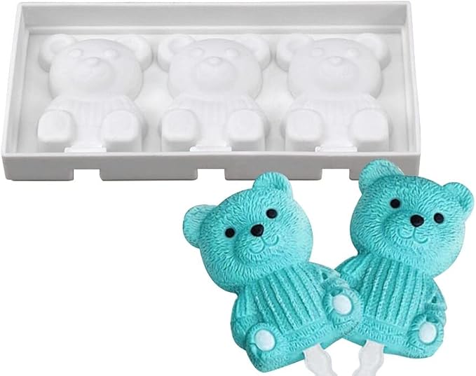 Surakey Ice Cream Silicone Mold Popsicle Silicone Mold Soft and Smooth Mould for DIY Homemade Ice-Lolly Ice Cream Ice Candy Cake Pop Maker Mold Non-Stick & Easy Release, Type 16