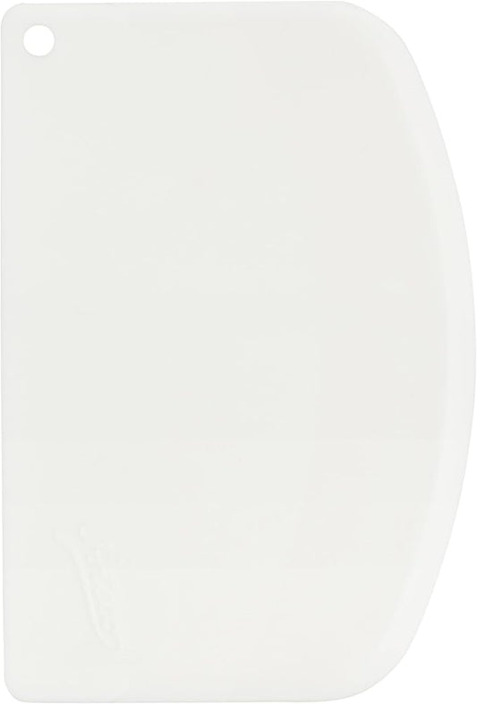 Ateco 1303 Bowl Scraper Set, Flexible Food-safe Plastic, White, 6-Pieces (Pack of 2)