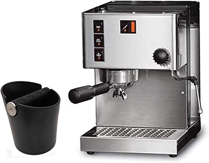 HOMEE Coffee Knock Box, 4.8in Barista Style with Removable Metal Bar | Espresso Grounds Knock Box with Removable Heavy-Duty Metal Knock Bar Shock Absorbent Durable Non-Slip Base Easy to Clean