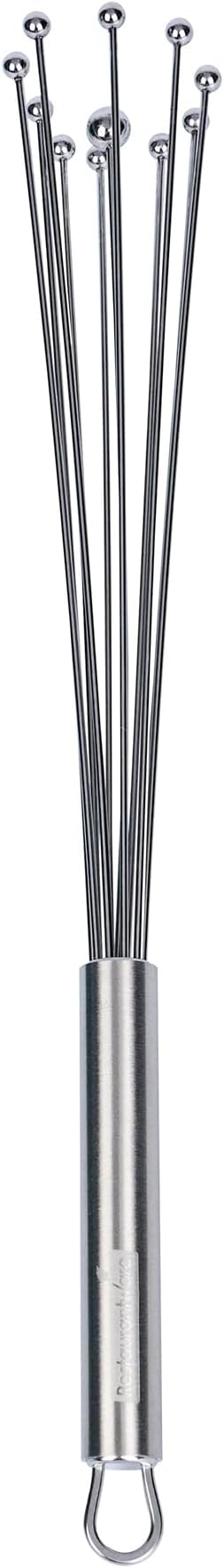 Restaurantware-German Standard 12.6 Inch Ball Whisks, 24 Dishwashable Kitchen Whisks - Ergonomic Handle, Durable, Stainless Steel Manual Egg Beater, Suitable For Whisking, Stirring, Mixing, Beating