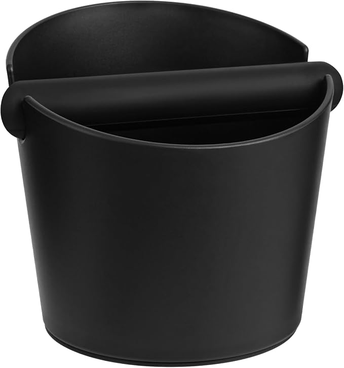 IAOSEN 6.3Inch Knock Box Large Espresso Knock Box Shock-Absorbent Knock Box Espresso with Removable Knock Bar and Non-Slip Base Espresso Machine Accessories for Home/Office