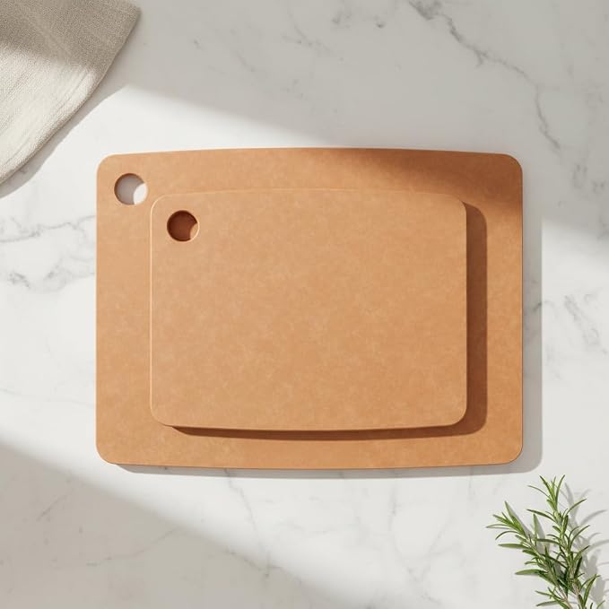 Dishwasher Safe Cutting Boards for Kitchen - Composite Wood Cutting Board Set, Wood Fiber Chopping Boards, Thin Plastic Free, BPA Free Heat Resistant - 2 Sizes, Large 14.5" x 11.25" Medium 11.5" x 9"
