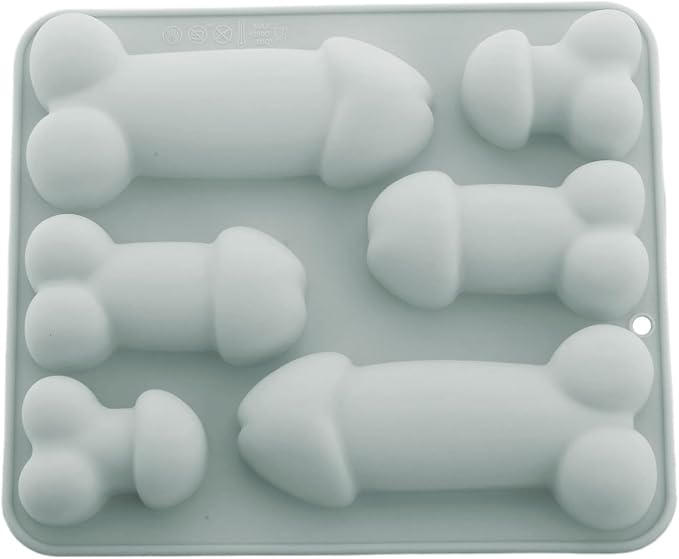 Prank Men Genital Ice Mold Trays Fun Shape Chocolate Baking Mold for Bachelor Bachelorette Party Blue A One Size