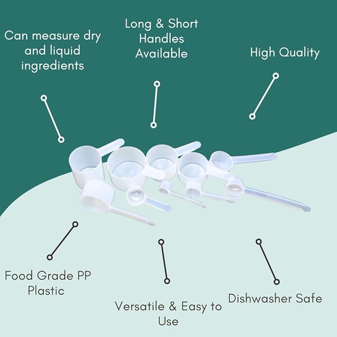1 Cup (8 Oz. | 250 mL) Scoop for Measuring Coffee, Pet Food, Grains, Protein, Spices and Other Dry Goods (Pack of 25)