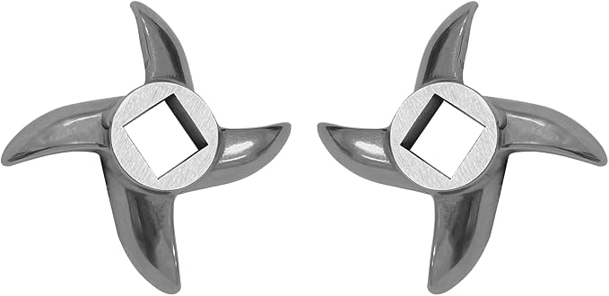 #12 Meat Grinder Blade Stainless Steel Knife Cutter Replacement(2 pc) | Please check the size and shape