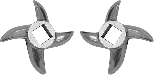 #12 Meat Grinder Blade Stainless Steel Knife Cutter Replacement(2 pc) | Please check the size and shape