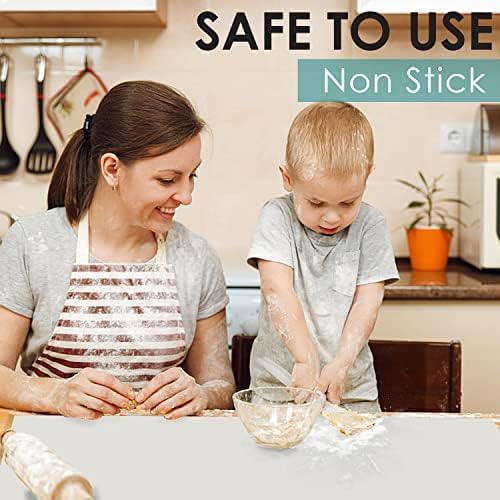 Extra Large Silicone Table Mat, Food-Grade Silicone Mat for Crafts Kids Placemat Desk Countertop Waterproof Protector Heat Insulation Kitchen Pastry Rolling Dough Pad, 27.6 x 15.7'' Light Gray, 1 Pack