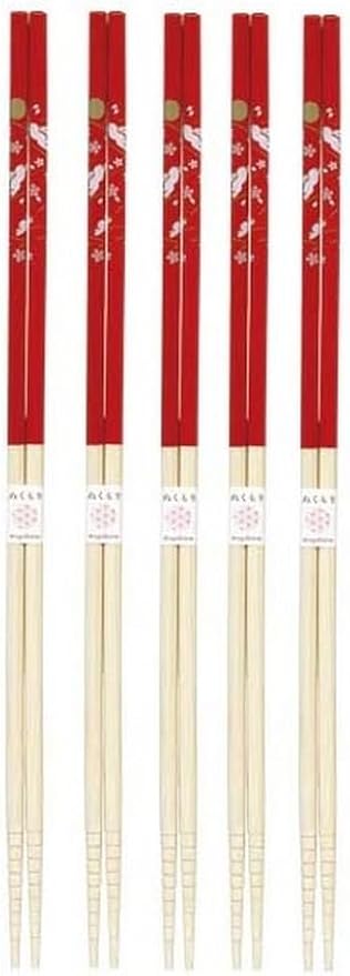 JapanBargain, 5 Pair Extra-Long Bamboo Cooking Chopsticks (Saibashi), Chop Sticks for Deep Fry Tempura, Shabu-Shabu & Hot Pot, Reusable, Made in Japan, 13-inch